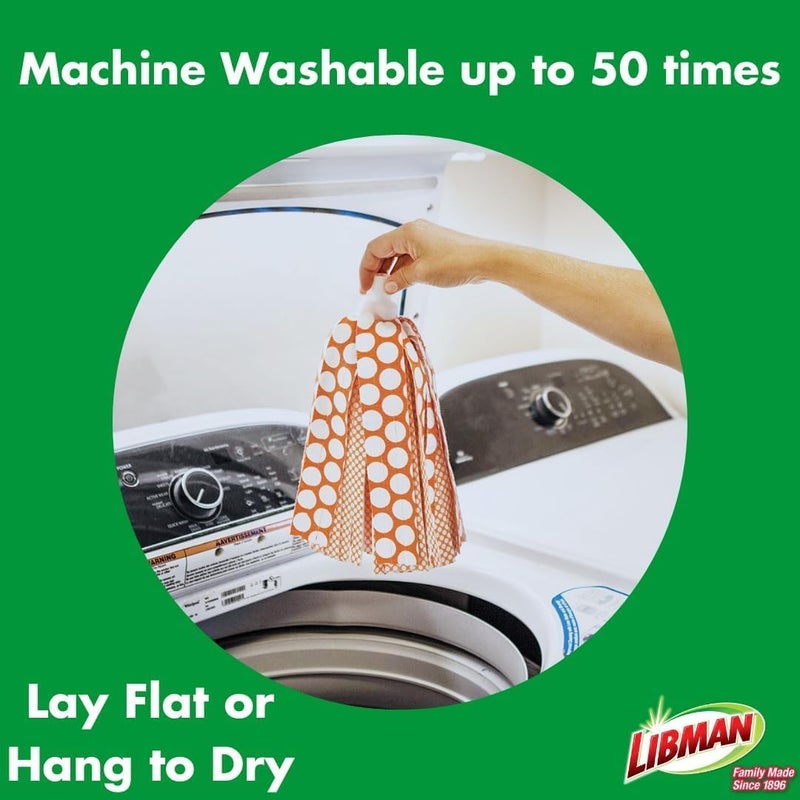 Libman Commercial رأس استبدال ممسحة ليبمان وندر | ميكروفايبر ماص | ذاتية العصر | أفضل تعبئة | قابلة للغسل في الغسالة | ممسحة أرضيات متعددة الأسطح | 3 وسادات استبدال - Image 2